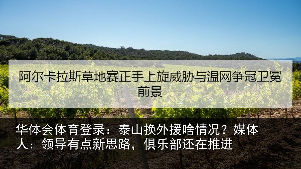 华体会体育登录：泰山换外援啥情况？媒体人：领导有点新思路，俱乐部还在推进